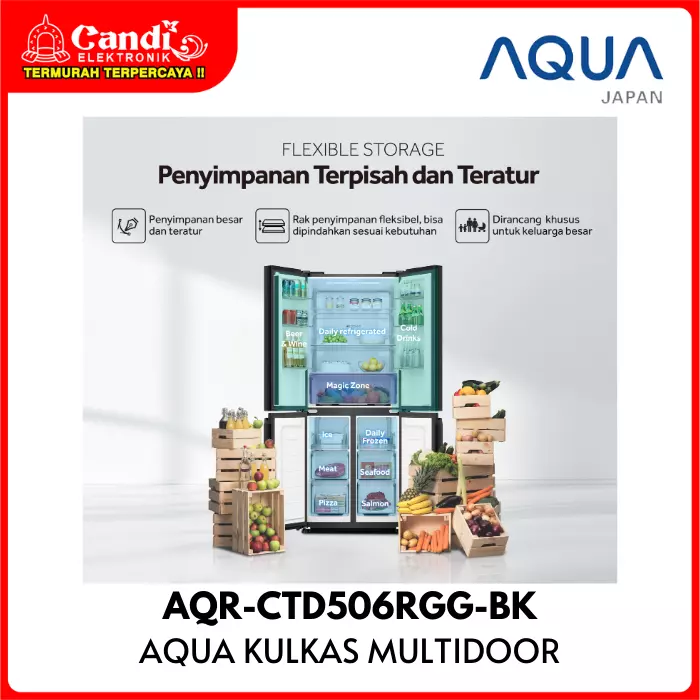 KULKAS MULTI DOOR AQUA